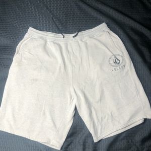 3 Volcom Mens Gray Fleece Shorts
